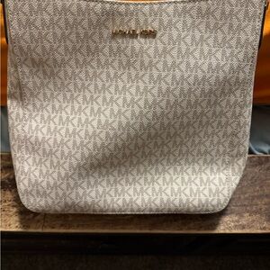 Michael Kors Tan Monogram Shoulder Bag
